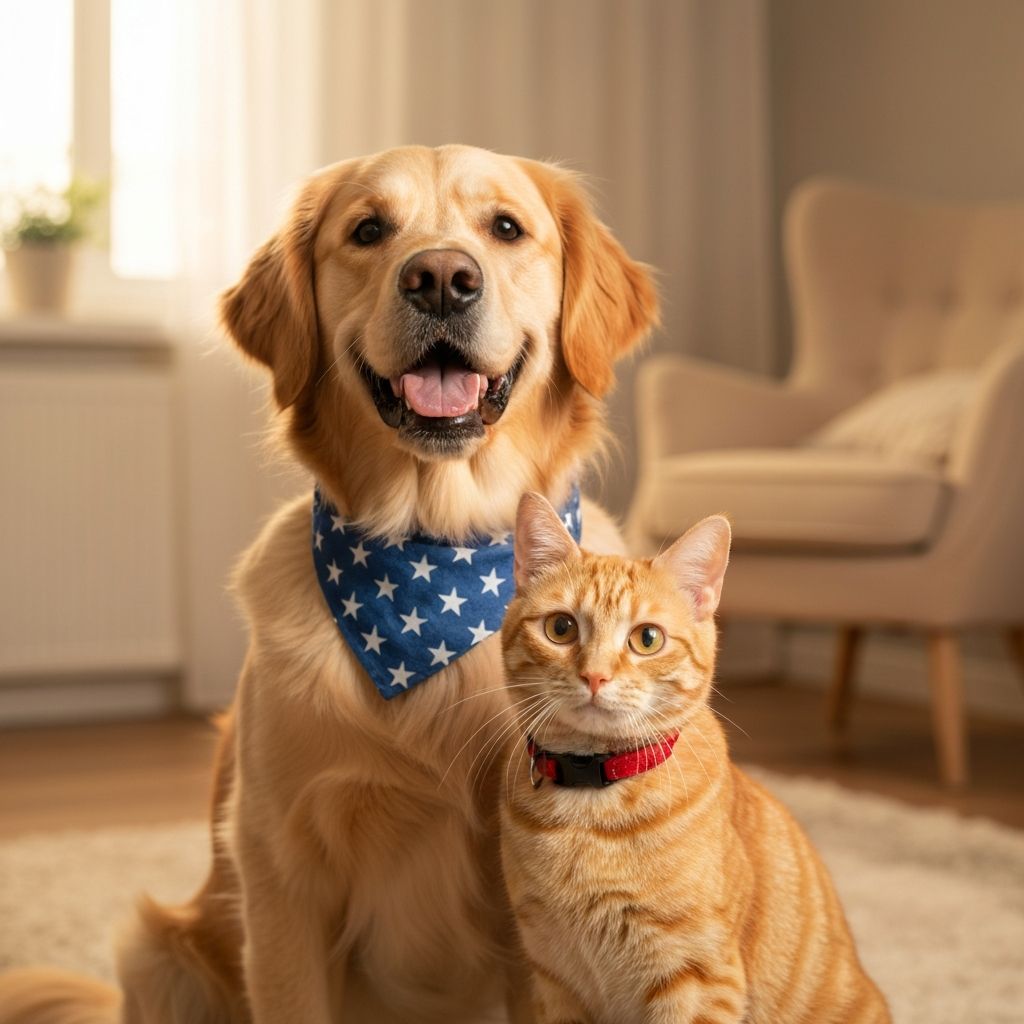 Mascotas felices con accesorios premium